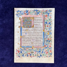 Load image into Gallery viewer, Praying To and For the Dead : Single leaf from Flemish Book of Hours, ca. 1475
