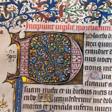 Load image into Gallery viewer, Praying To and For the Dead : Single leaf from Flemish Book of Hours, ca. 1475
