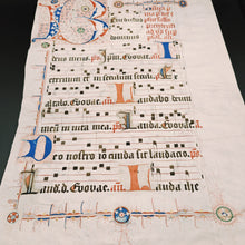 Load image into Gallery viewer, Deutschland and Dragons: mid-14th c. Choirbook Leaf with Dragon Initial
